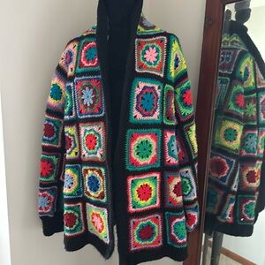 VINTAGE 70’s Granny Square Cardigan